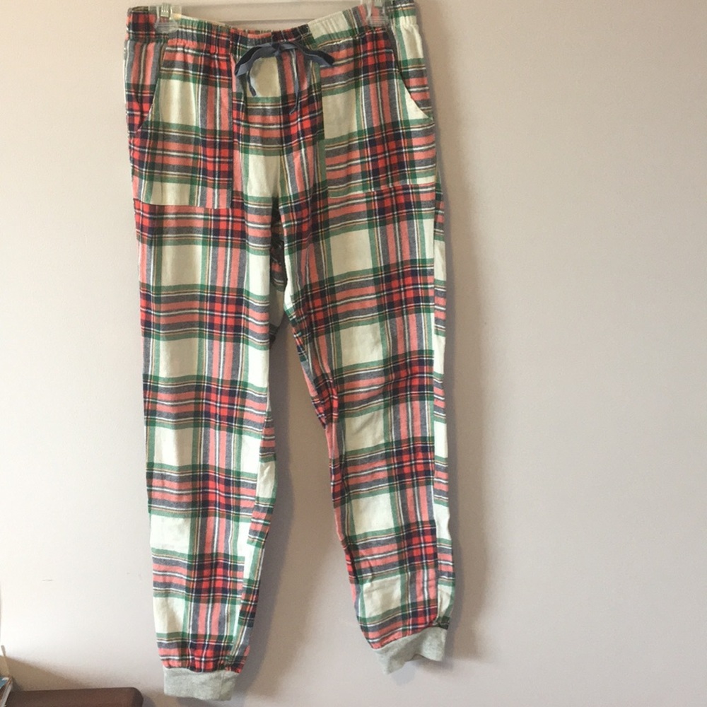 Flannel pajama joggers